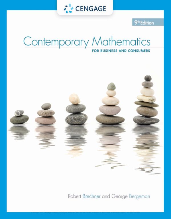Contemporary Mathematics For Business And Consumers 9th Edition