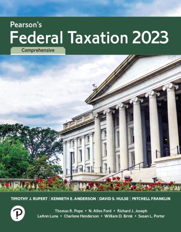 Pearson's Federal Taxation 2023 Comprehensive 36th Edition