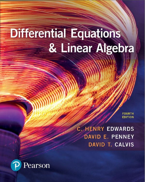 Differential Equations and Linear Algebra 4th Edition