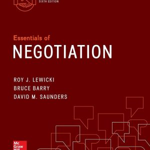 Essentials of Negotiation 6th Edition