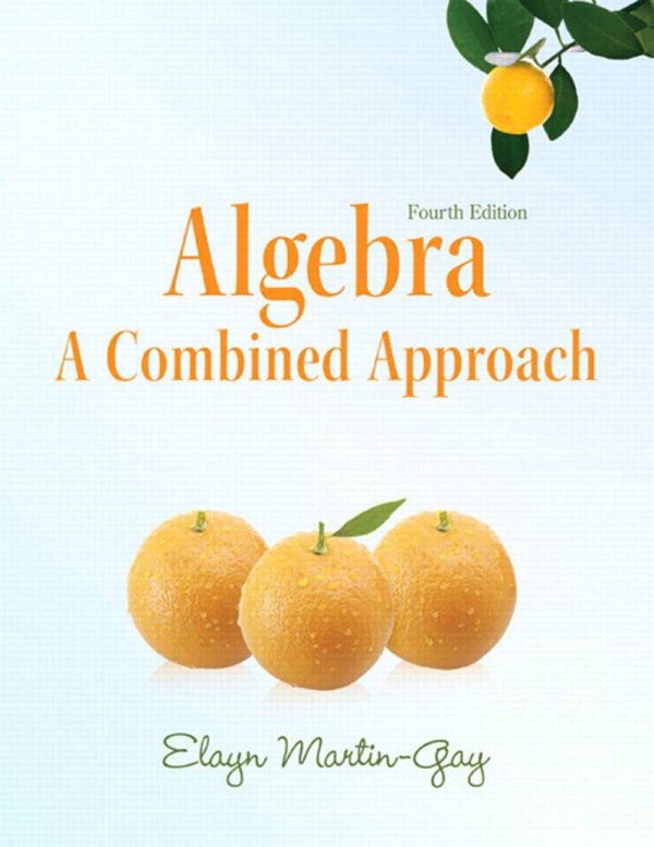 Algebra A Combined Approach 4th Edition